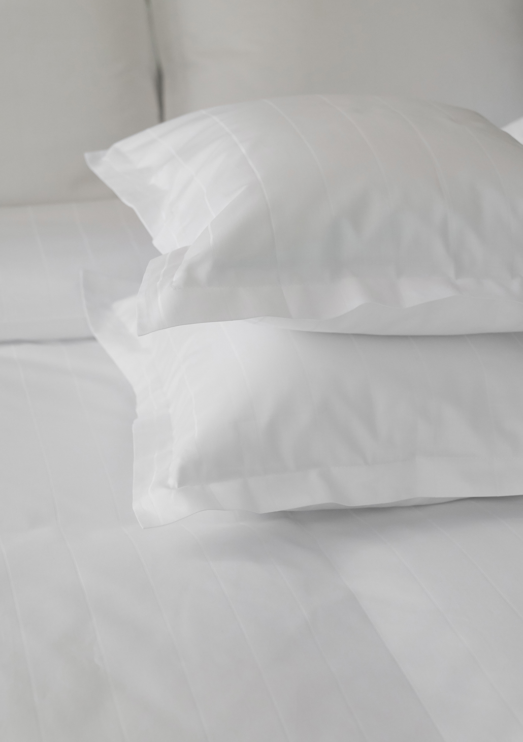 pościel lux biały pasy - MUMLA