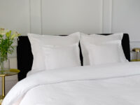 pościel lux biały pasy - MUMLA