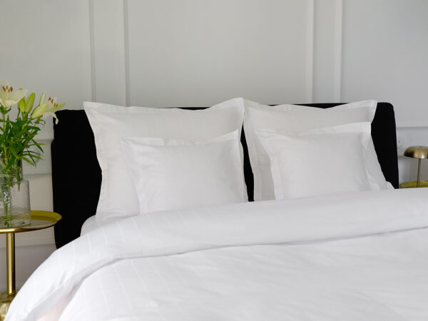 pościel lux biały pasy - MUMLA