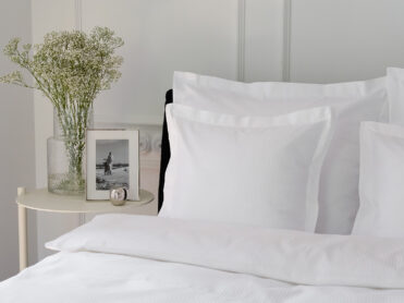 pościel lux biały prążki - MUMLA