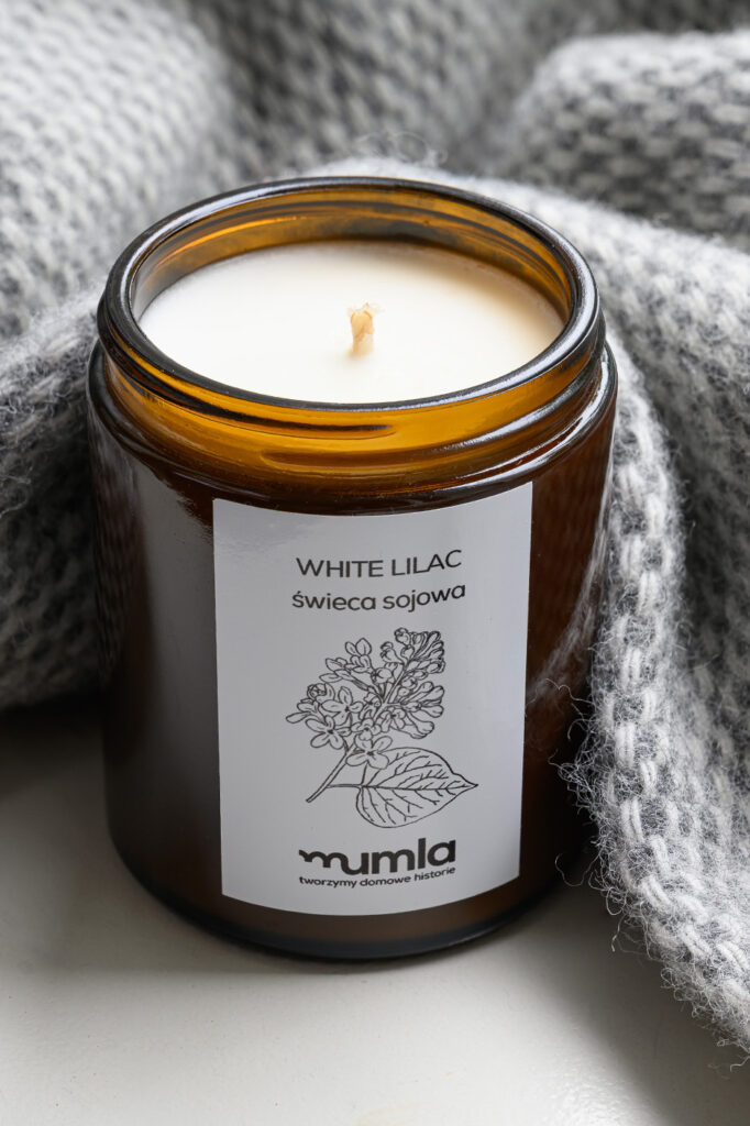 świeca white lilac - MUMLA