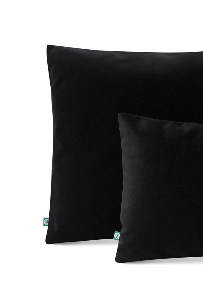 poszewka velvet czarny - MUMLA