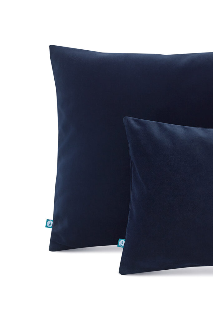 poszewka velvet granatowy - MUMLA