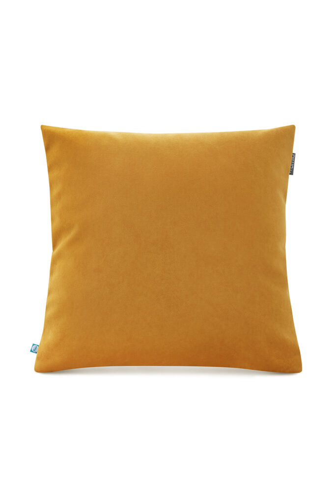 poszewka velvet musztardowy - MUMLA