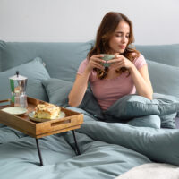 pościel basic szałwiowy - MUMLA