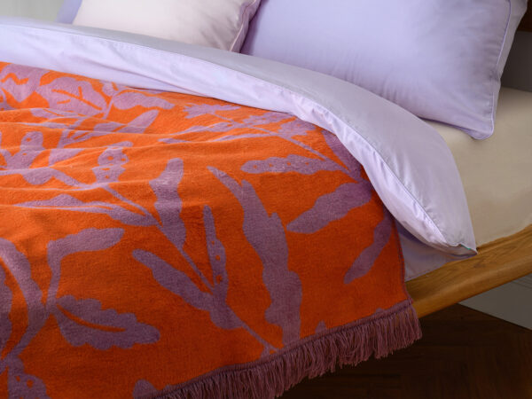 deka oranžové květiny - MUMLA