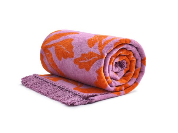 koc pomarańczowe kwiaty - MUMLA