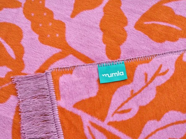 koc pomarańczowe kwiaty - MUMLA