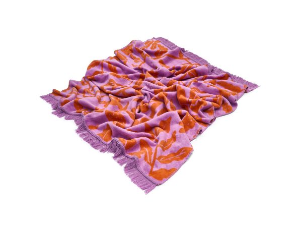 koc pomarańczowe kwiaty - MUMLA