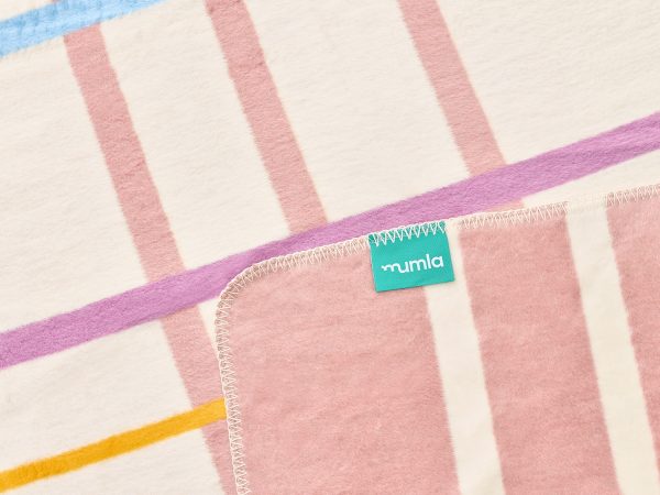 koc różowa krata - MUMLA