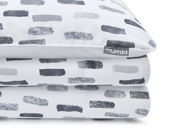 pościel szare kreseczki-MUMLA