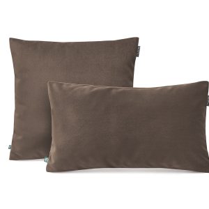 poszewka dekoracyjna velvet brązowy - MUMLA