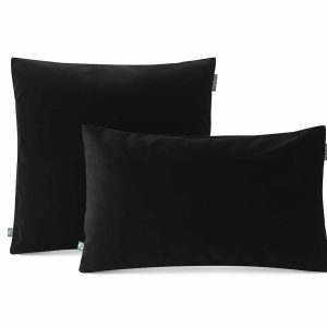 poszewka dekoracyjna velvet czarny - MUMLA