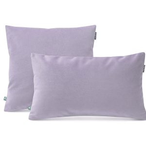poszewka dekoracyjna velvet lawendowy - MUMLA