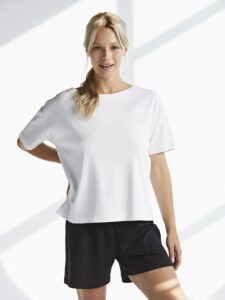 Bluzka z krótkim rękawem biała - MUMLA wear