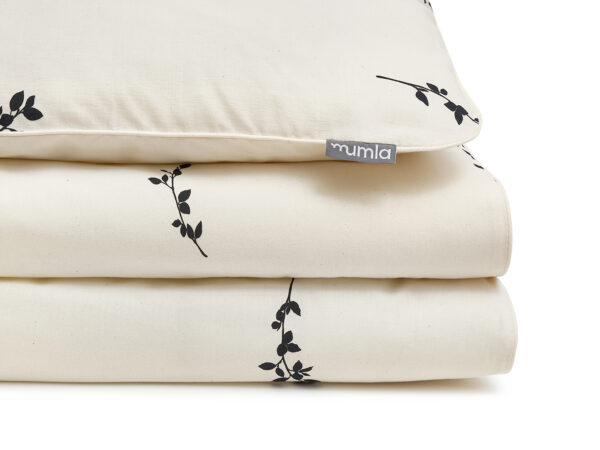 pościel czarne listki - MUMLA