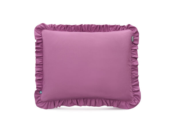 poszewka z falbaną fioletowa - MUMLA