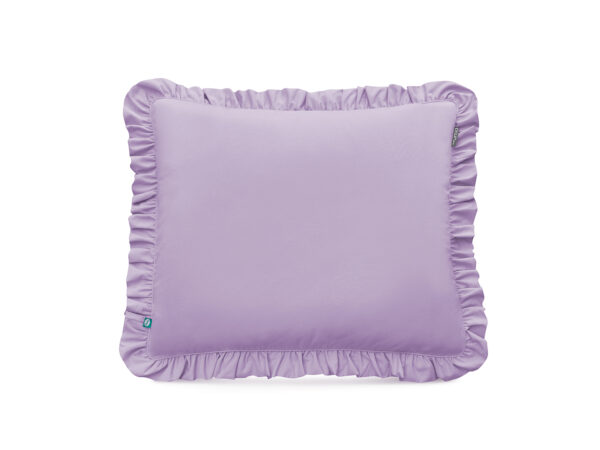 poszewka z falbaną lawendowa - MUMLA