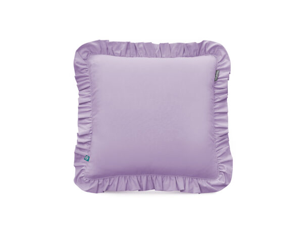 poszewka z falbaną lawendowa - MUMLA