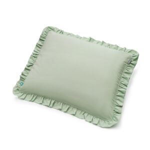 poszewka z falbaną pistacjowa - MUMLA