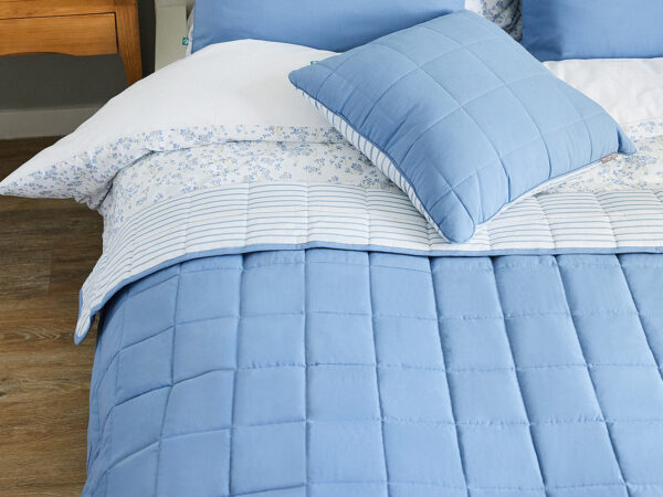 narzuta niebieskie prążki - MUMLA