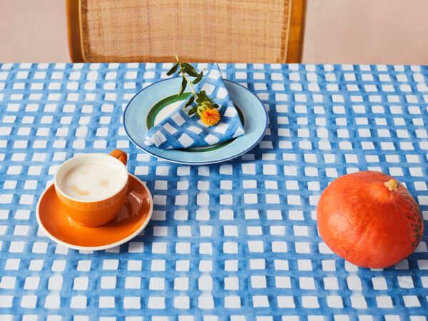 obrus niebieska krata - MUMLA