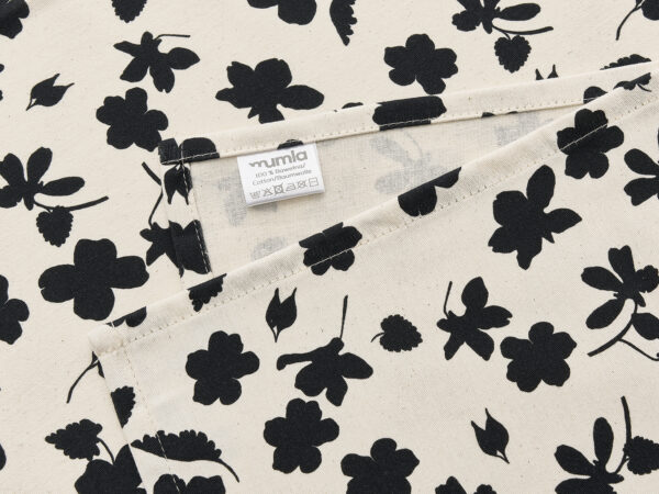 serwetka czarne kwiaty - MUMLA