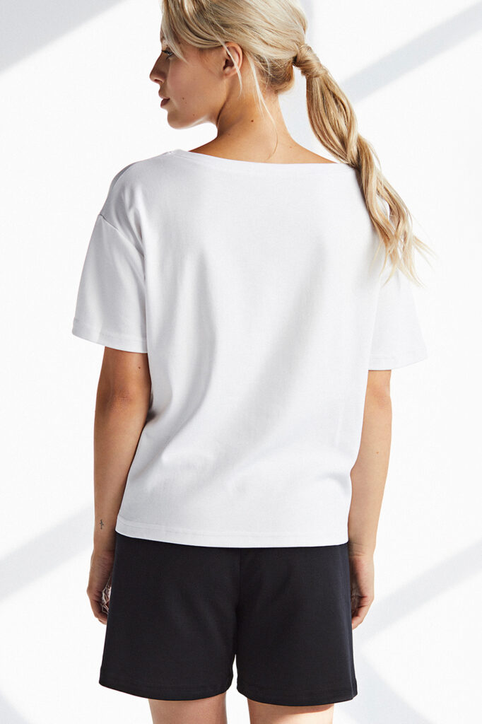 t-shirt bawełniany biały - MUMLA