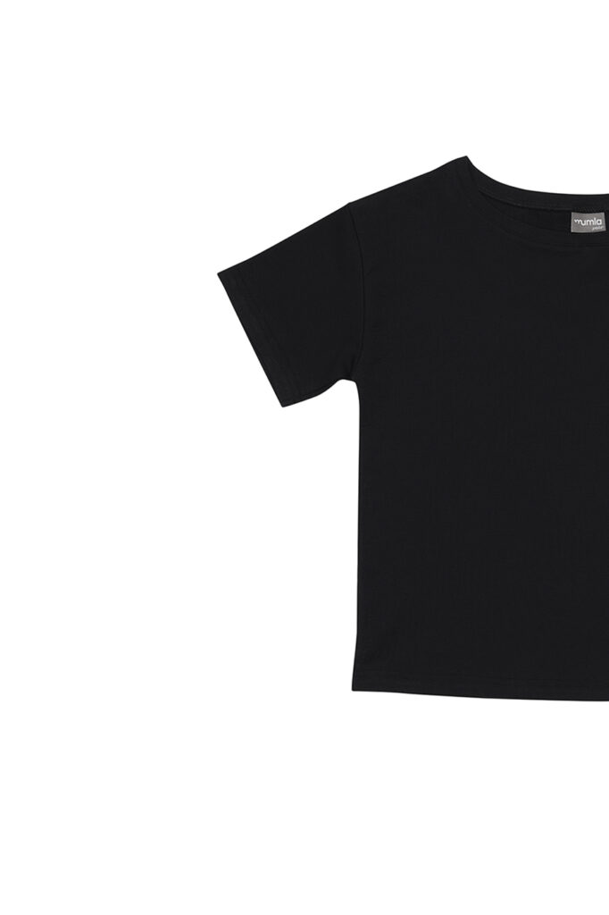 t-shirt bawełniany czarny - MUMLA
