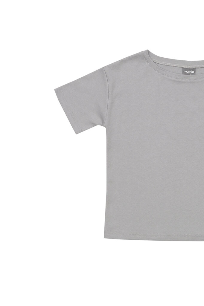 t-shirt bawełniany szary - MUMLA