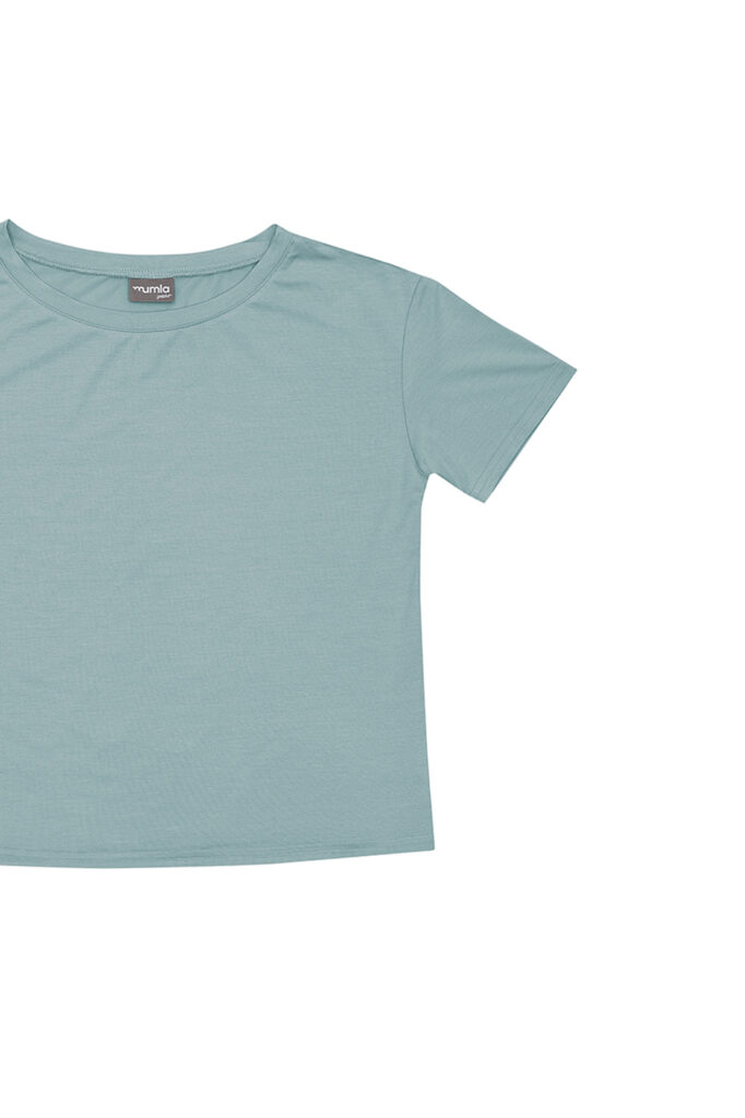 t-shirt bawełniany zielony - MUMLA