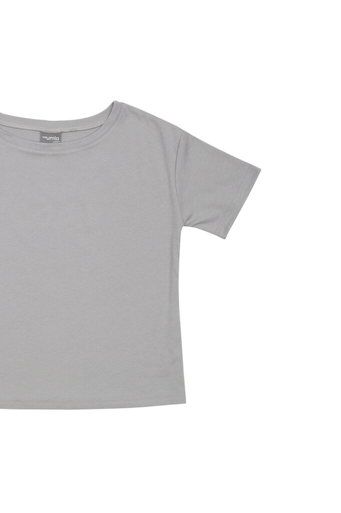 t-shirt bawełniany szary - MUMLA