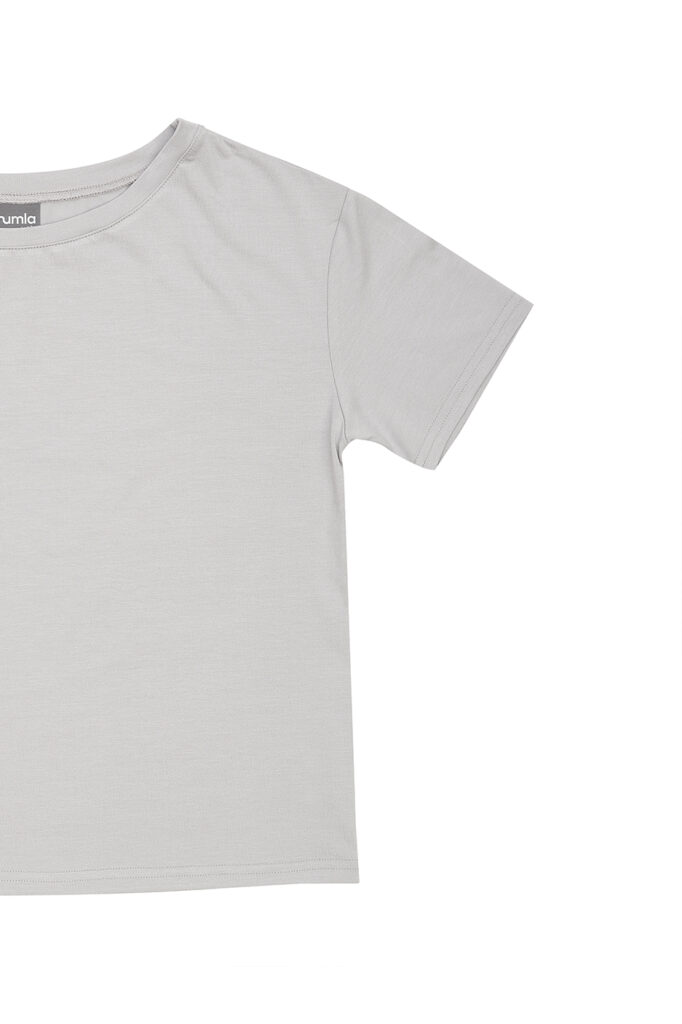 t-shirt z mikromodalu szary - MUMLA