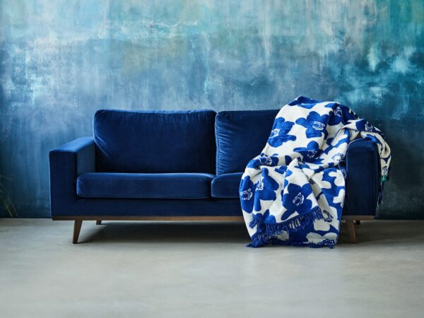 blanket blue flowers - MUMLA