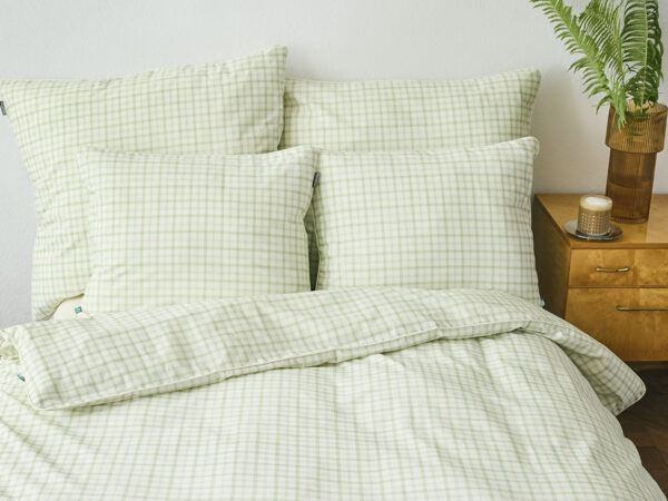 pościel zielona kratka - MUMLA