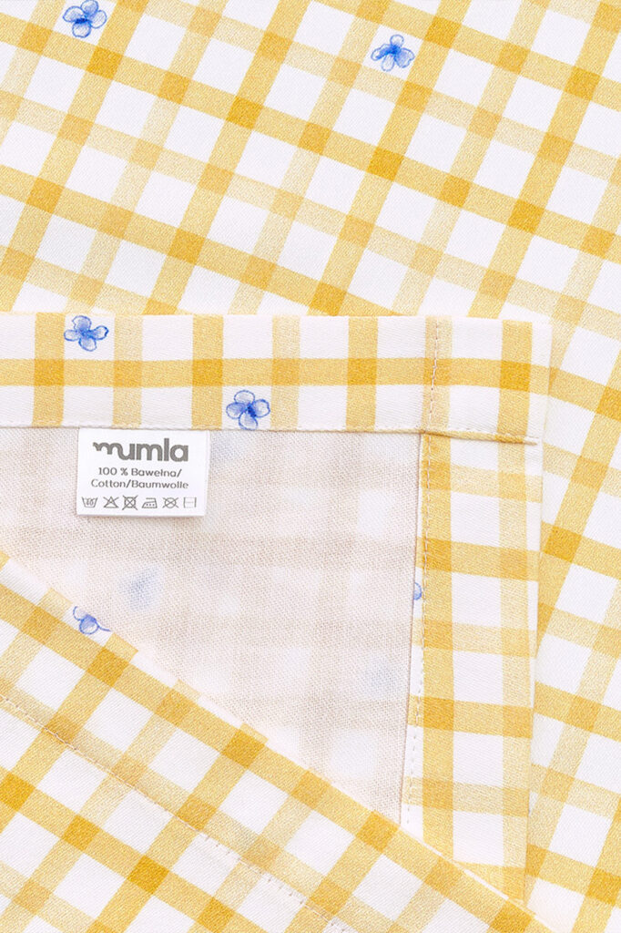 obrus żółta kratka - MUMLA