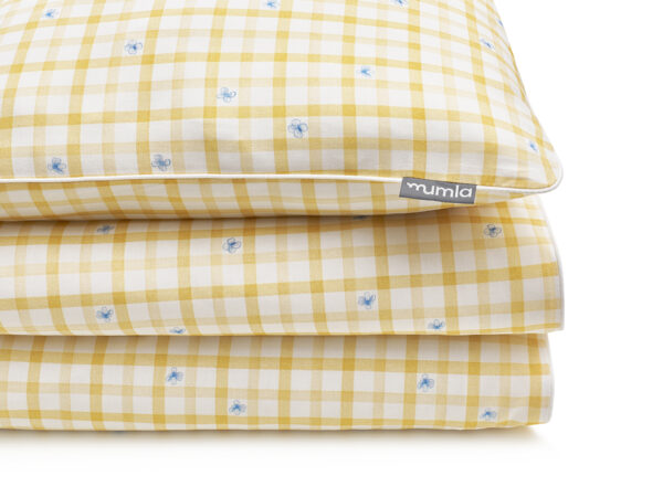 pościel żółta kratka - MUMLA