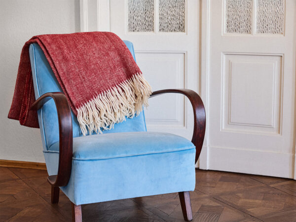 koc wełniany nord bordowy MUMLA