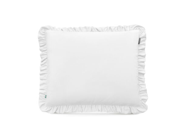 poszewka biała z falbaną - MUMLA