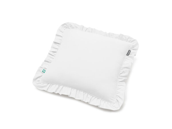 poszewka biała z falbaną - MUMLA