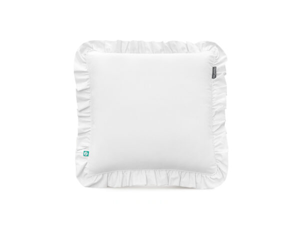 poszewka biała z falbaną - MUMLA