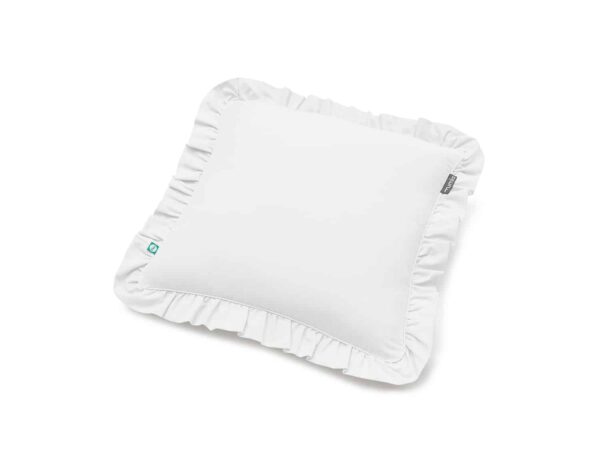 poszewka biała z falbaną - MUMLA