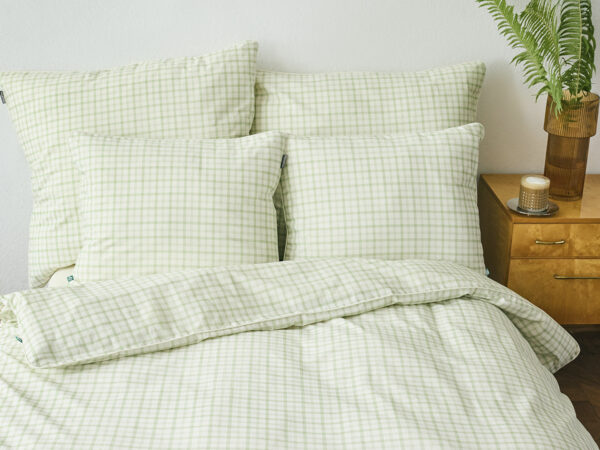 pościel zielona kratka - MUMLA