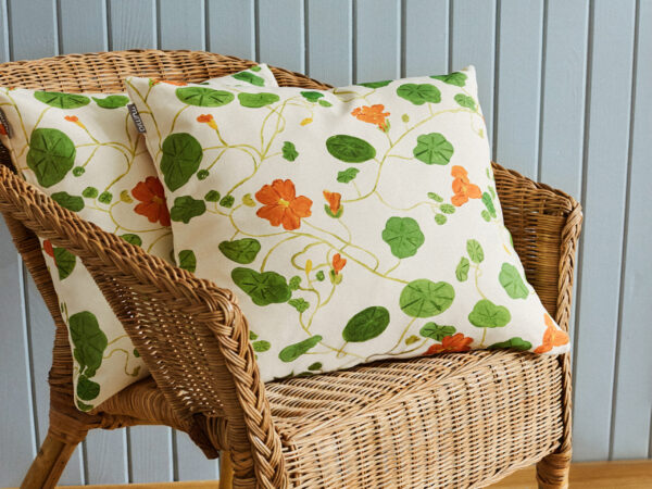 poszewka dekoracyjna nasturcje - MUMLA