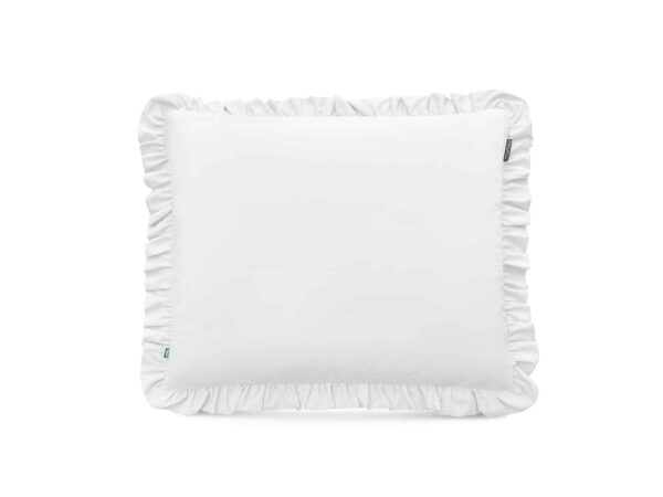 poszewka biała z falbaną - MUMLA