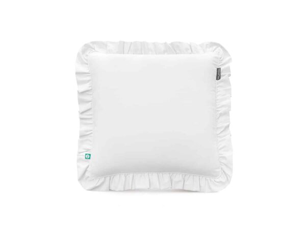 poszewka biała z falbaną - MUMLA