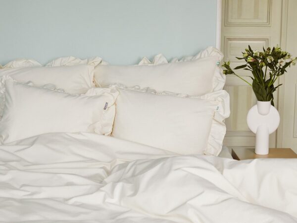 poszewka naturalna z falbaną - MUMLA