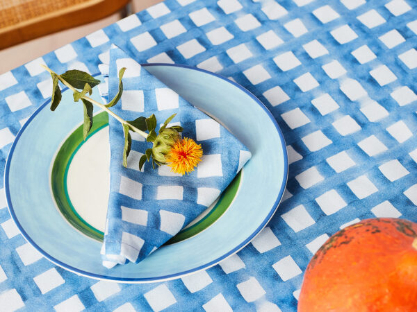 serwetka niebieska krata - MUMLA