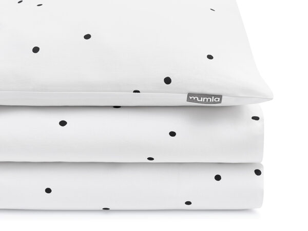 povlečení simple černé confetti - MUMLA