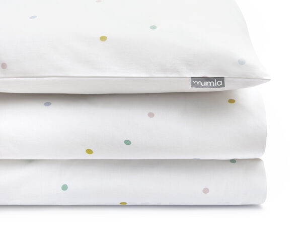 bettwäsche simple bunte punkte - MUMLA